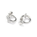 Hip Hop Zircon Black Spiral Clasp Cross Earrings - MERGE.DAY.1.FREESTYLE