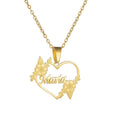 Hollow Love Customized Name Necklace Laser Marked Clavicle Chain - MERGE.DAY.1.FREESTYLE