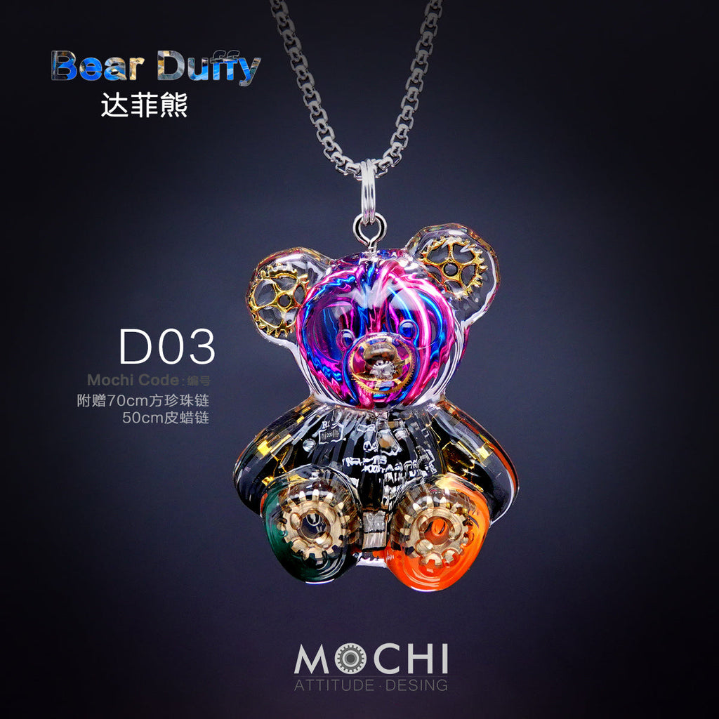 Creative Cyberpunk Duffy Bear Couple Necklace Sweatshirt Pendant - MERGE.DAY.1.FREESTYLE