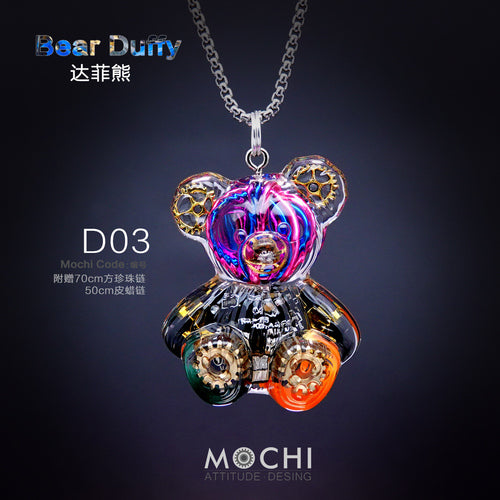 Creative Cyberpunk Duffy Bear Couple Necklace Sweatshirt Pendant - MERGE.DAY.1.FREESTYLE