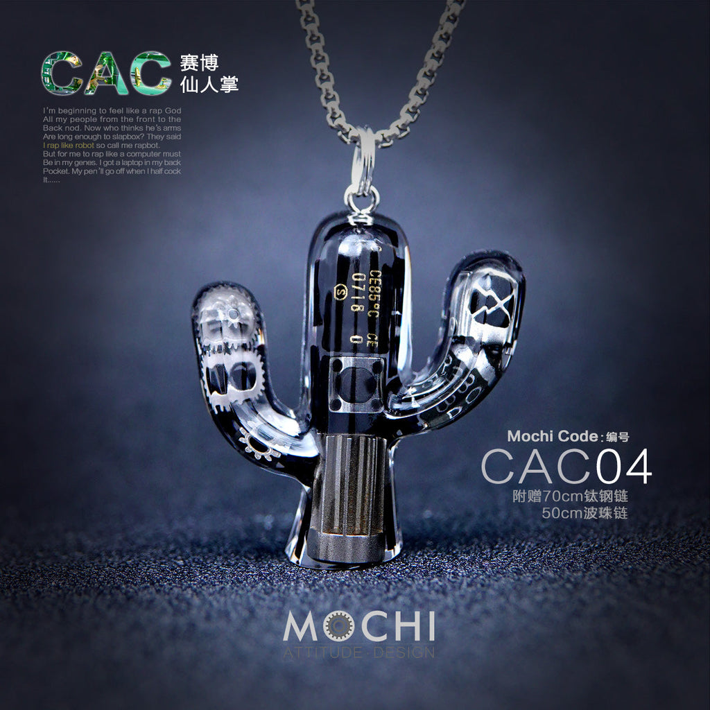 Original Cactus Necklace Delicate Cyberpunk Clavicle Chain - MERGE.DAY.1.FREESTYLE