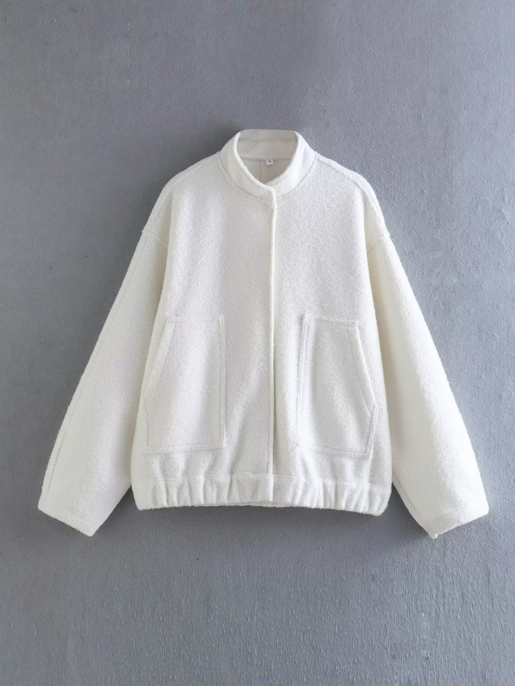 Stand-up collar plain coat - MERGE.DAY.1.FREESTYLE