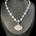 Cross Zircon Eye Pendant Hip Hop Necklace - MERGE.DAY.1.FREESTYLE