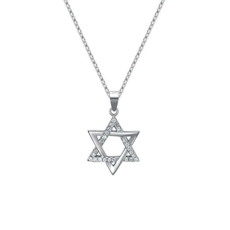 star of david necklace S925 silver pendant - MERGE.DAY.1.FREESTYLE