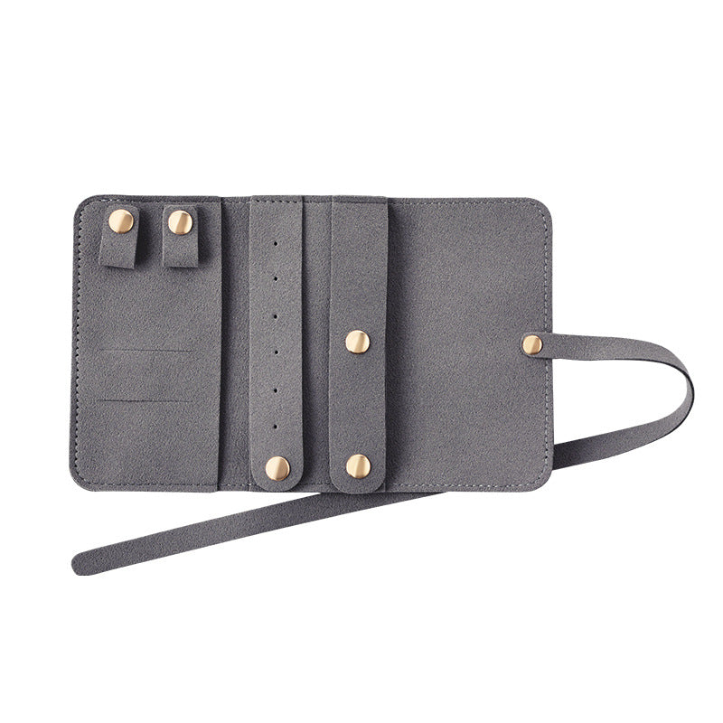 Portable multifunctional leather jewelry clutch bag - MERGE.DAY.1.FREESTYLE