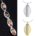 Fish Scale Photo Box Necklace Four Picture Pendant Necklace - MERGE.DAY.1.FREESTYLE