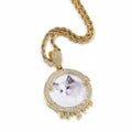 Hip hop round water drop diy photo pendant - MERGE.DAY.1.FREESTYLE