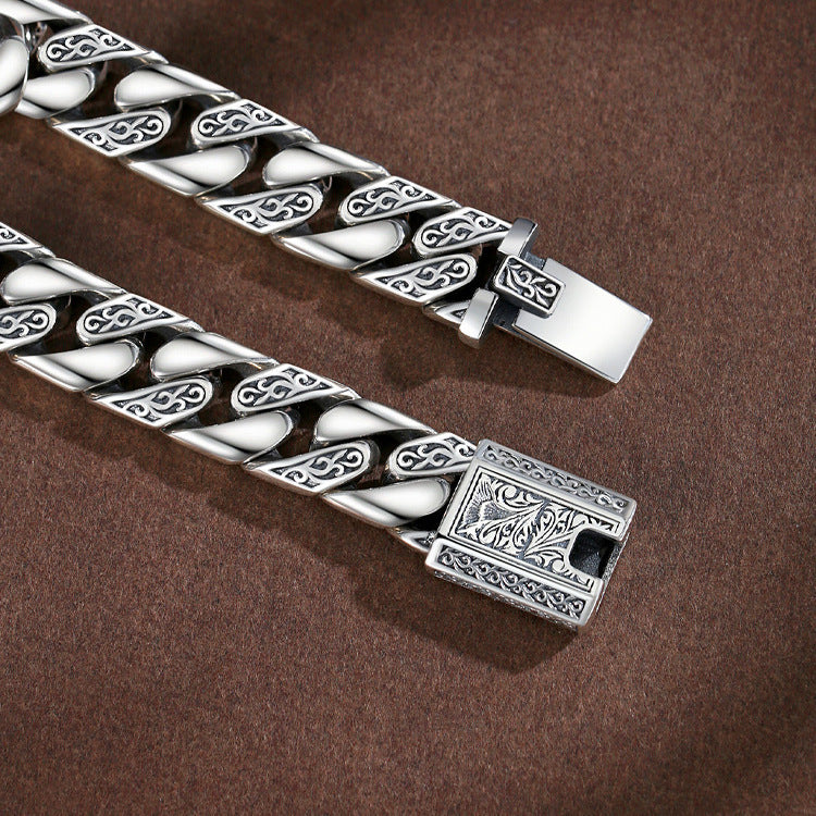 Tang grass pattern punk bare bracelet - MERGE.DAY.1.FREESTYLE