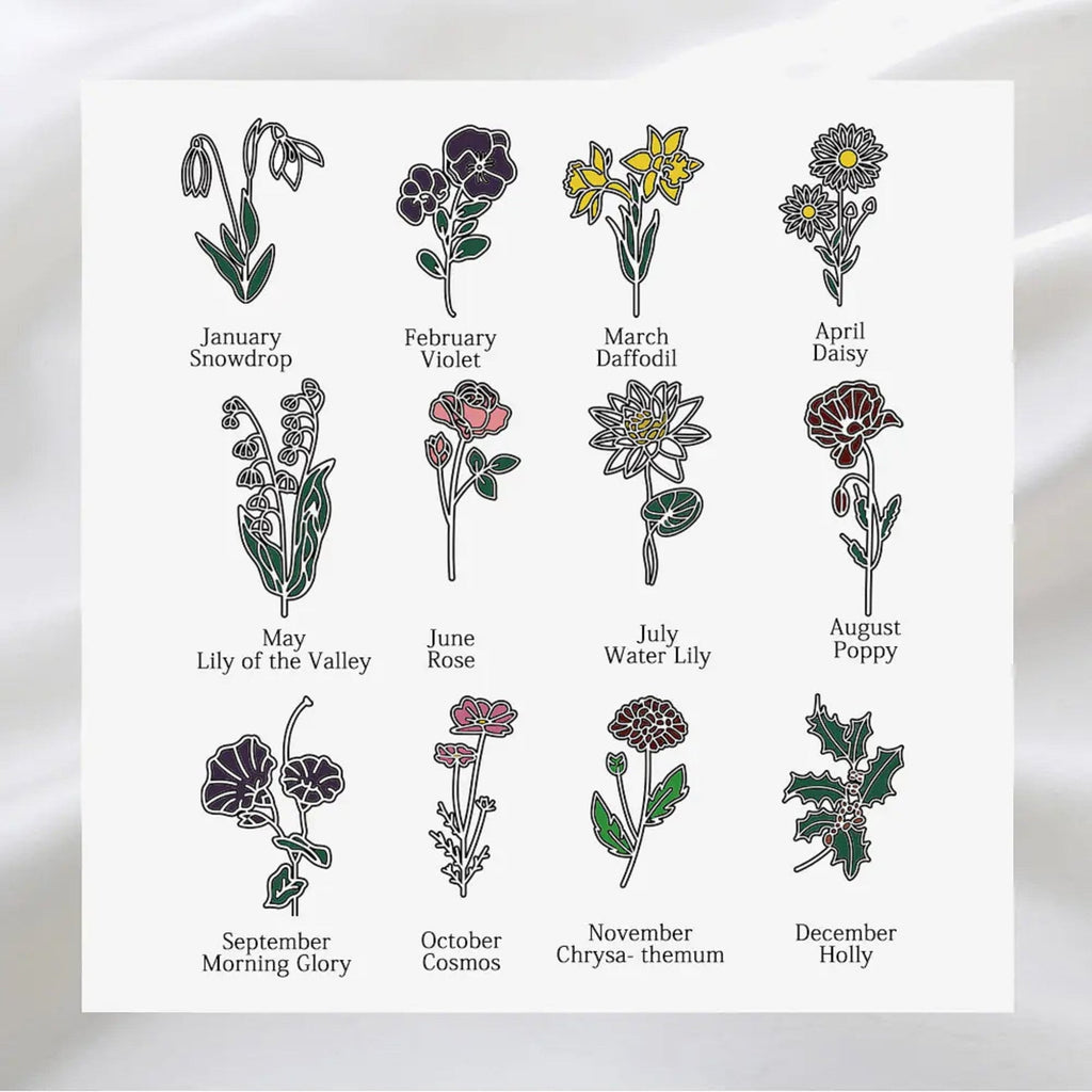 customized birthday flower name Color dripping oil bookmark - MERGE.DAY.1.FREESTYLE