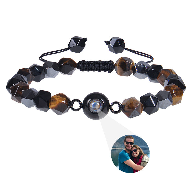 Obsidian Photo projection Customized Bracelet - MERGE.DAY.1.FREESTYLE
