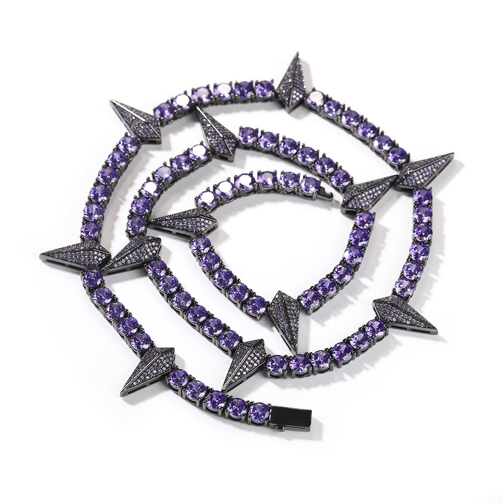 Hip-hop Black Panther zircon tennis chain - MERGE.DAY.1.FREESTYLE