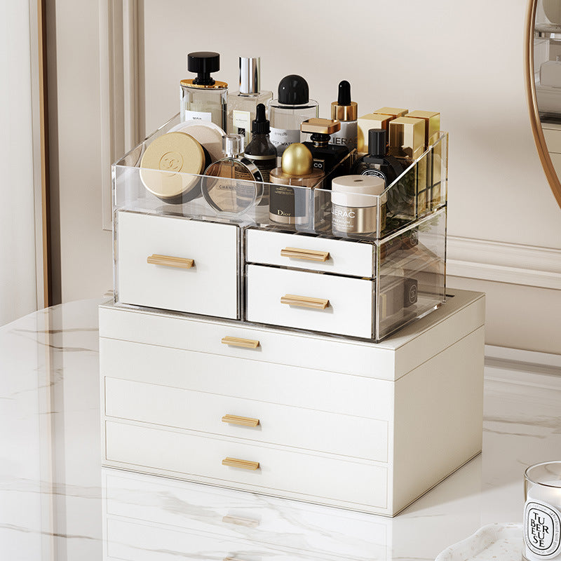 PU leather window multi-layer drawer-style jewelry box - MERGE.DAY.1.FREESTYLE
