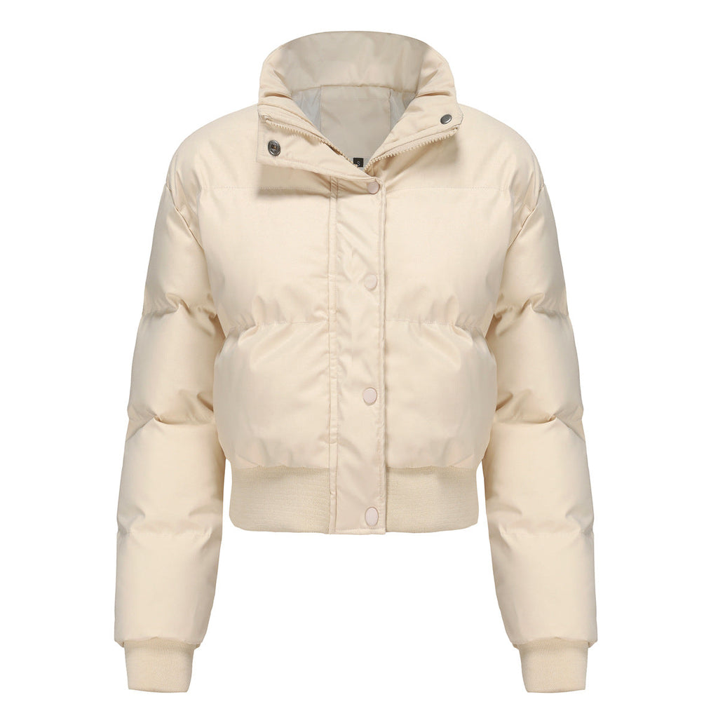 Autumn and winter women's short long-sleeved turtleneck warm jacket - MERGE.DAY.1.FREESTYLE