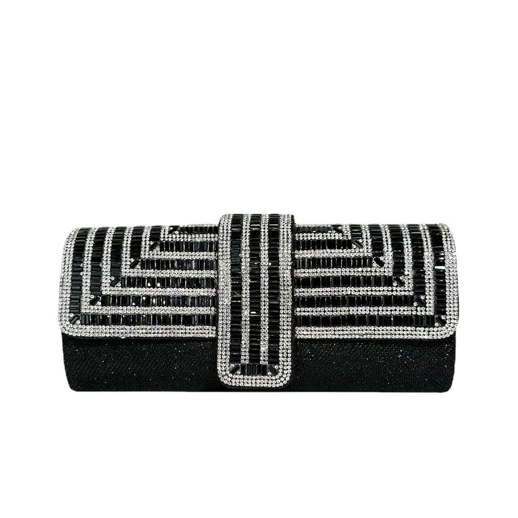 Full diamond flap shiny fashion chain clutch bag - MERGE.DAY.1.FREESTYLE