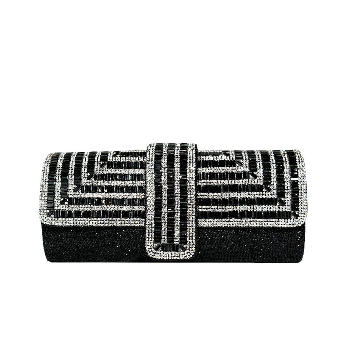 Full diamond flap shiny fashion chain clutch bag - MERGE.DAY.1.FREESTYLE