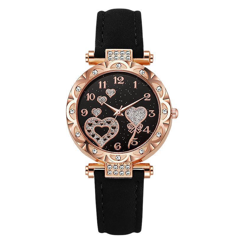 Simple leather strap quartz watch for students - MERGE.DAY.1.FREESTYLE
