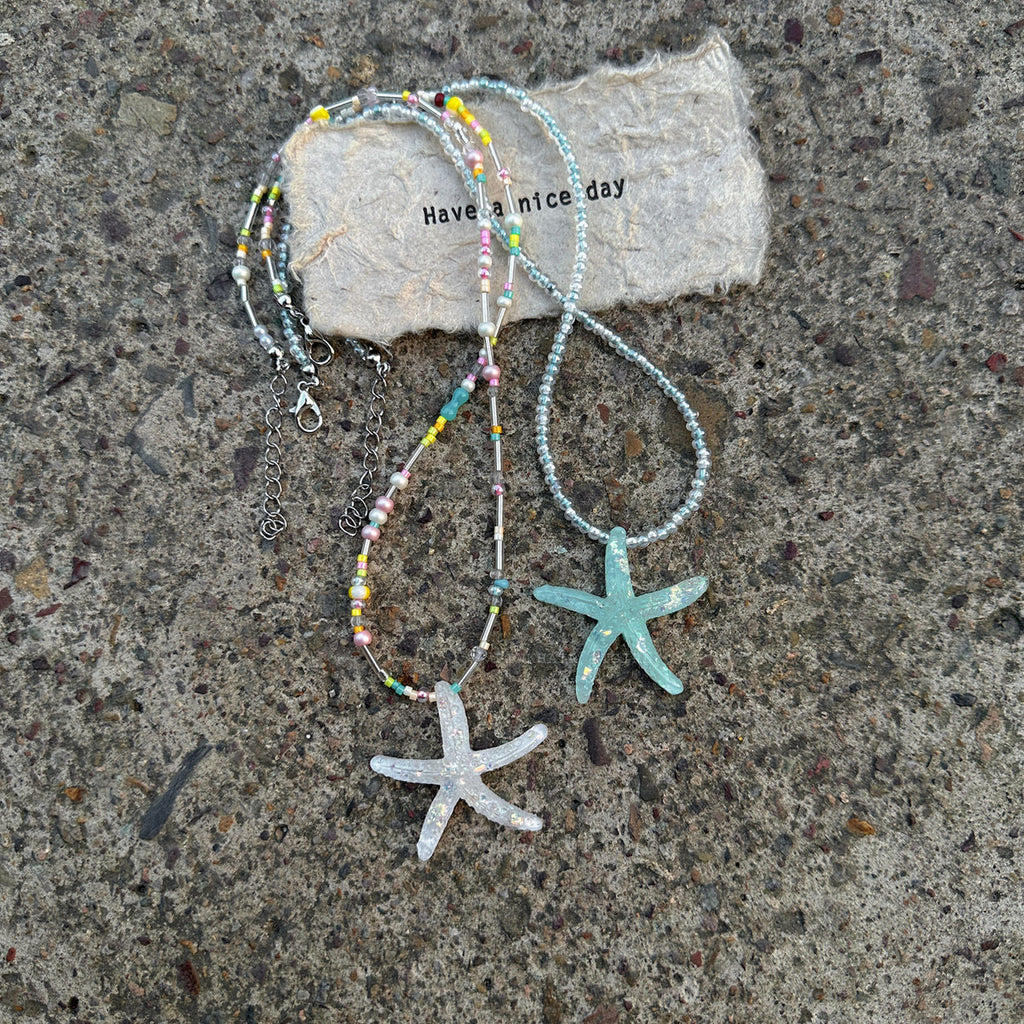 starfish necklace fresh dopamine color necklace - MERGE.DAY.1.FREESTYLE