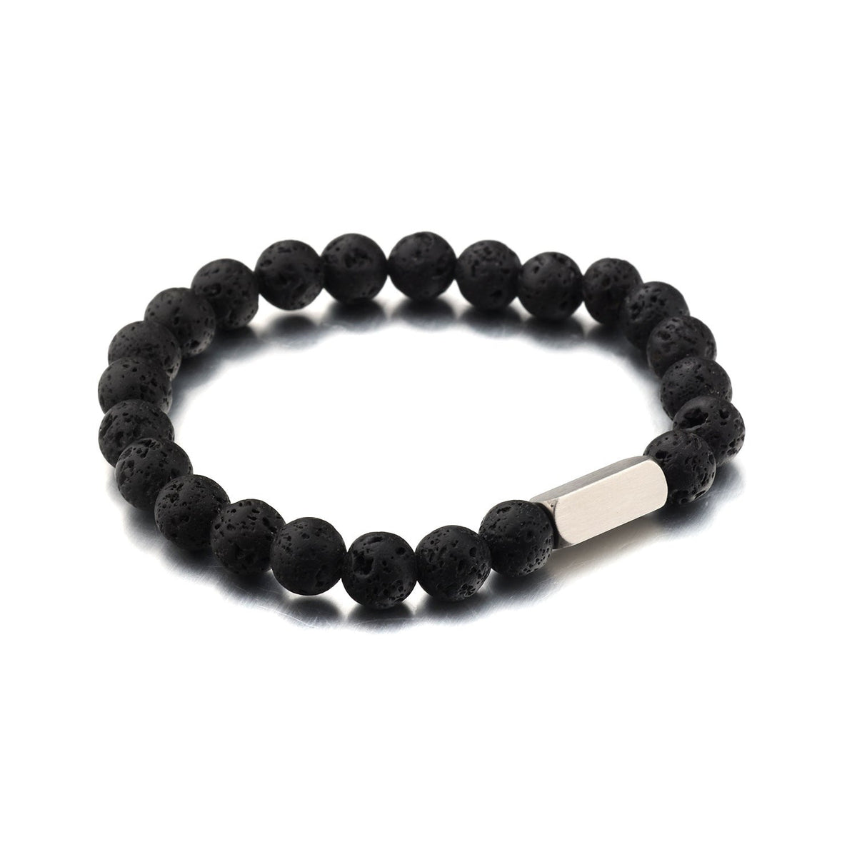 Stainless steel engraved beaded bracelet - MERGE.DAY.1.FREESTYLE