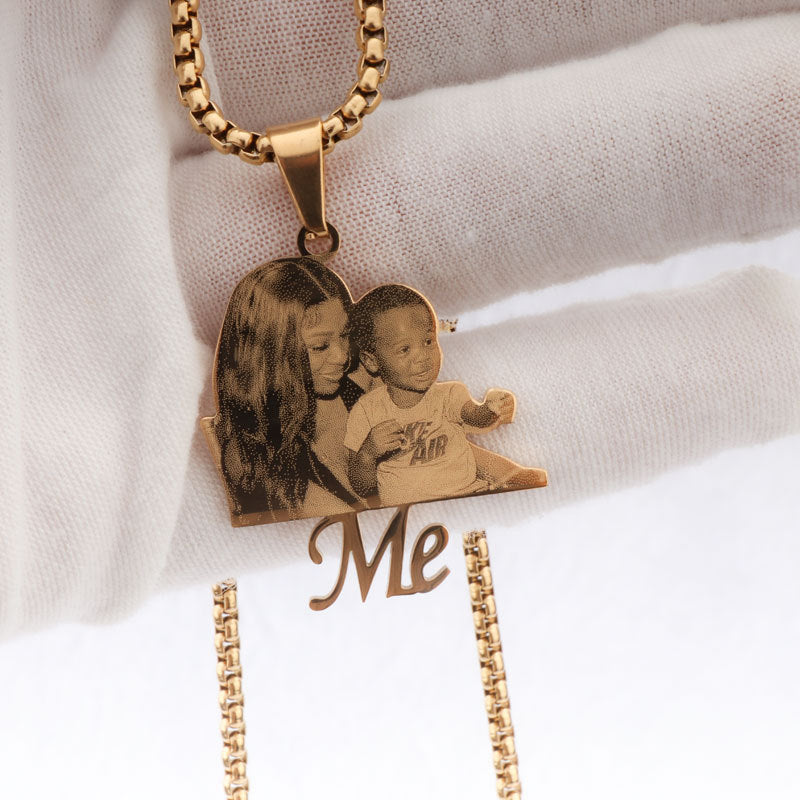 Custom Photo Necklace Picture Pendant Name Memory Jewelry - MERGE.DAY.1.FREESTYLE