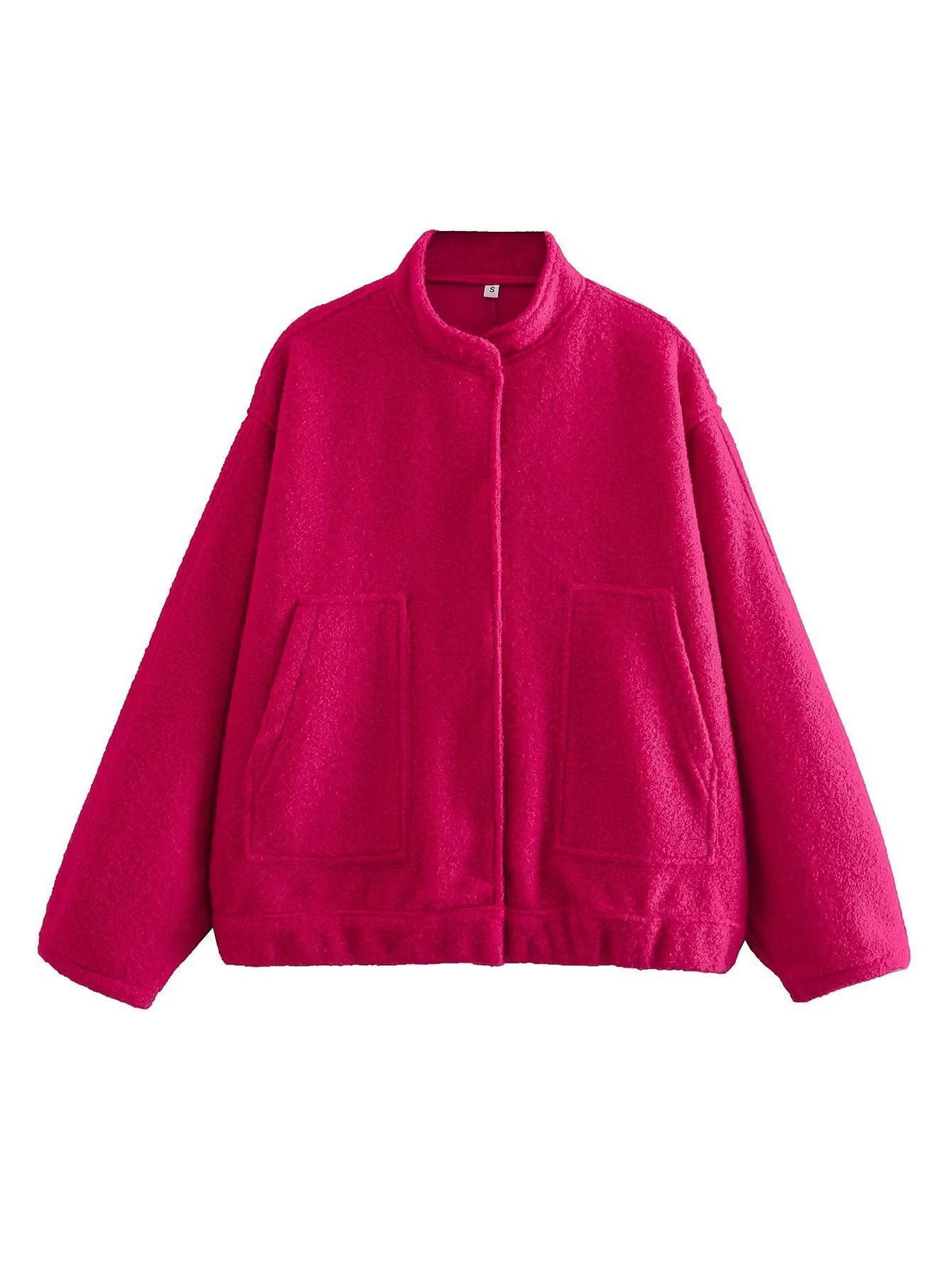 Stand-up collar plain coat - MERGE.DAY.1.FREESTYLE