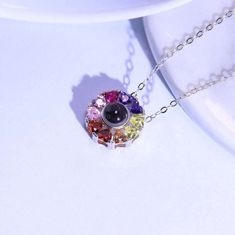 Colorful projection necklace girlfriend gift - MERGE.DAY.1.FREESTYLE