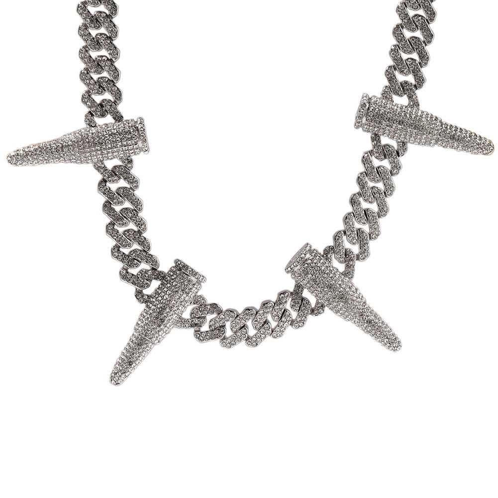 Hip-hop diamond-encrusted black panther necklace - MERGE.DAY.1.FREESTYLE