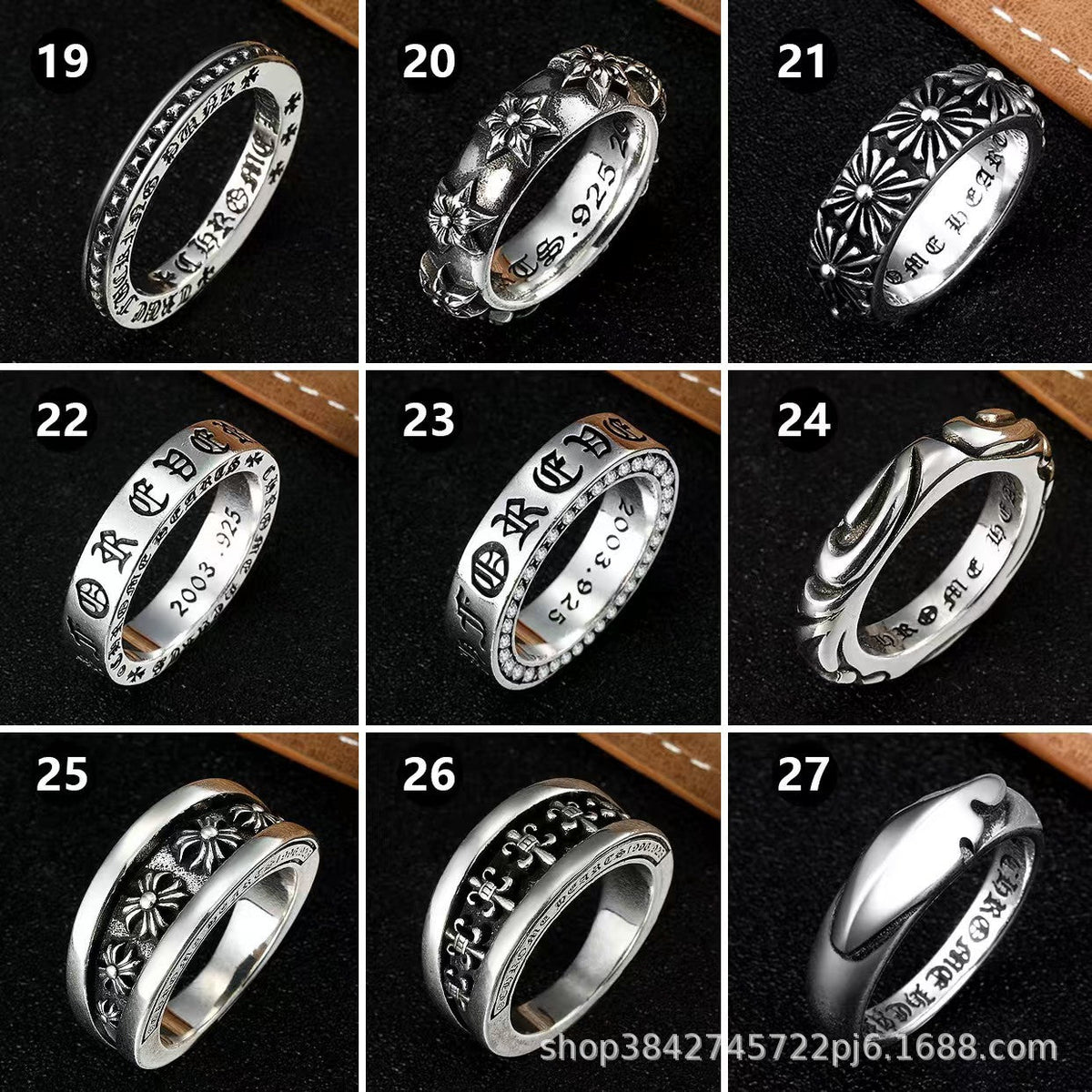 Vintage distressed cross ring - MERGE.DAY.1.FREESTYLE