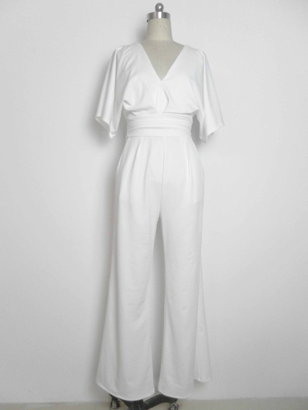 Dress Jumpsuit Explosive Deep V High Waist Wide Leg Trousers - MERGE.DAY.1.FREESTYLE