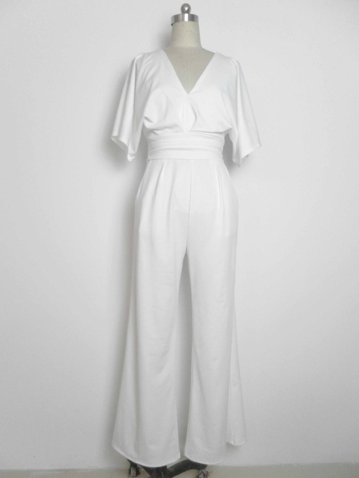 Dress Jumpsuit Explosive Deep V High Waist Wide Leg Trousers - MERGE.DAY.1.FREESTYLE