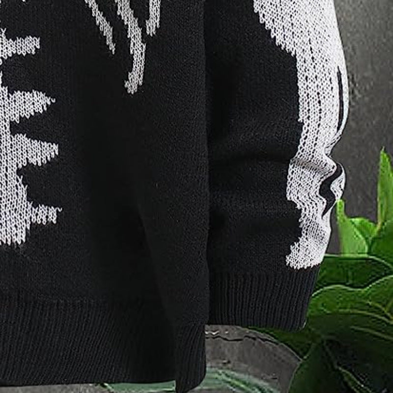 Halloween knitted cardigan sweater - MERGE.DAY.1.FREESTYLE