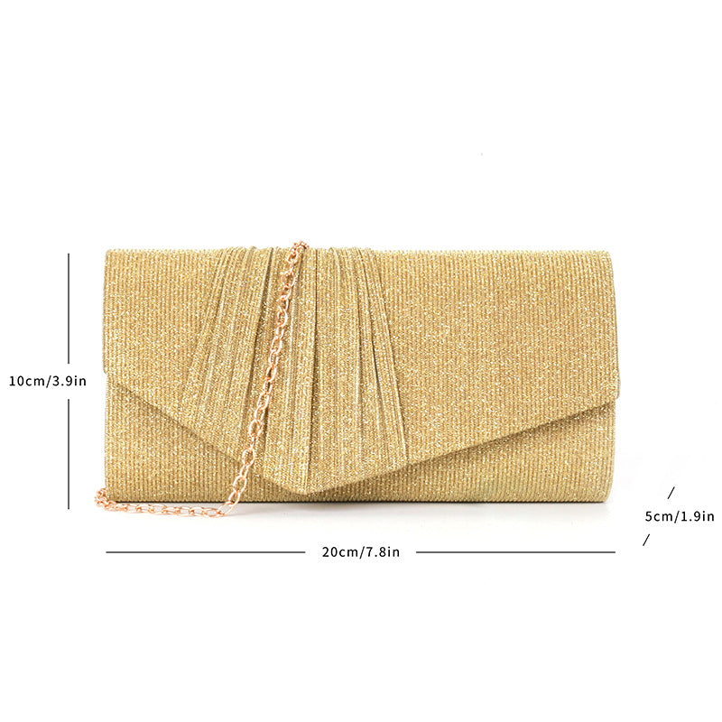 Flash material wrinkle zipper bag cover handbag - MERGE.DAY.1.FREESTYLE