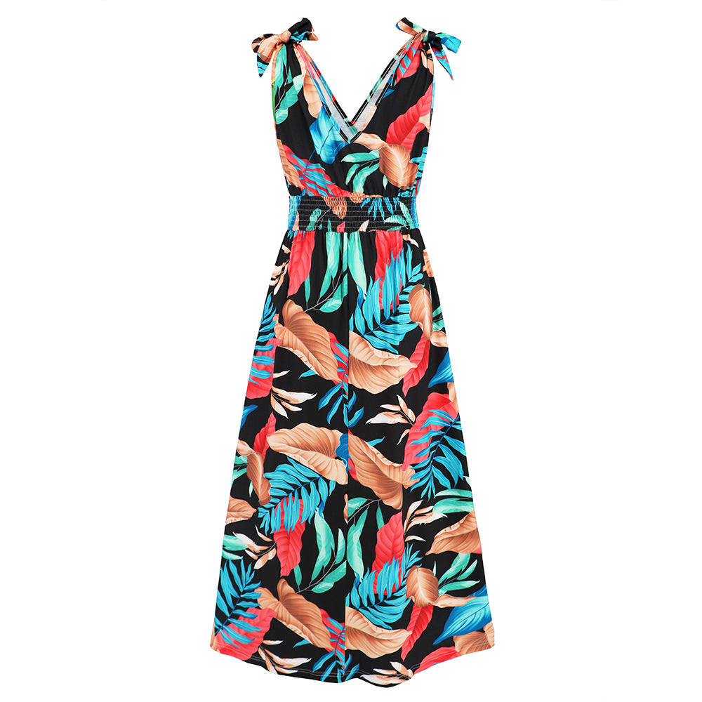 Hawaiian Beach Dress Summer Print Long Skirt Women's Dress - MERGE.DAY.1.FREESTYLE