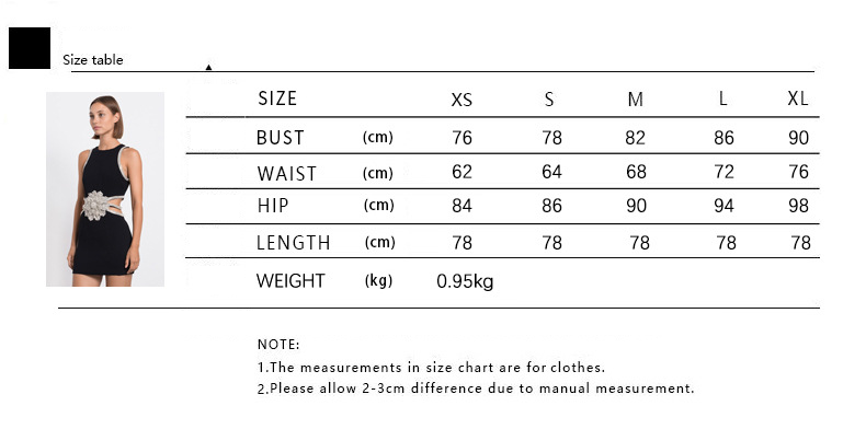 2024 spring and summer waistless exquisite rhinestone flower dress - MERGE.DAY.1.FREESTYLE