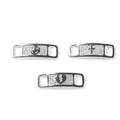 Hip-hop zircon cross smiling face broken heart shoe buckle - MERGE.DAY.1.FREESTYLE