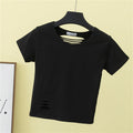 Summer ripped tight backless high waist T-shirt - MERGE.DAY.1.FREESTYLE