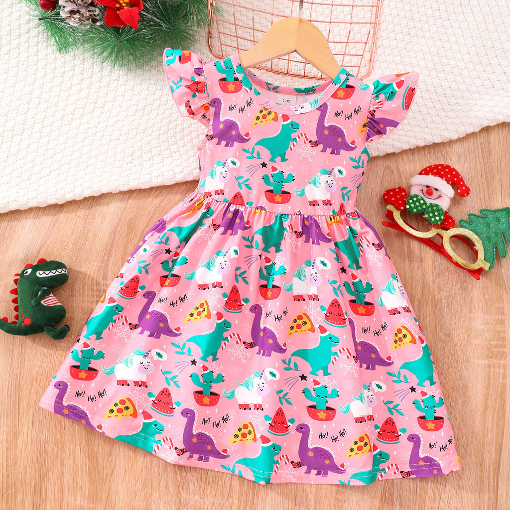 Halloween Christmas children's clothing print dresses - MERGE.DAY.1.FREESTYLE