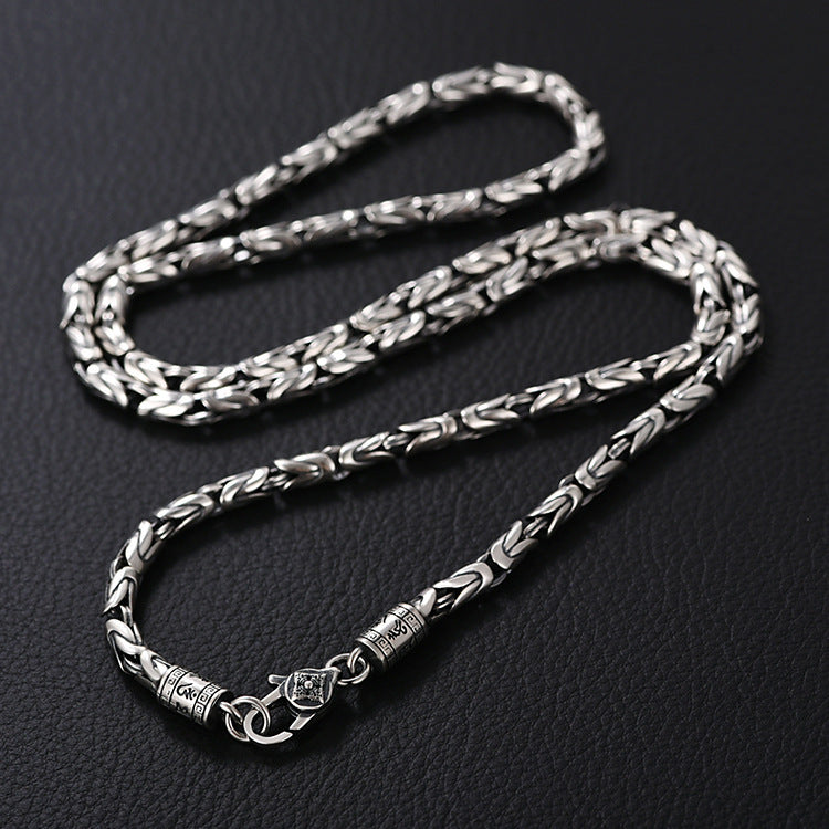 Peace pattern retro thick necklace - MERGE.DAY.1.FREESTYLE