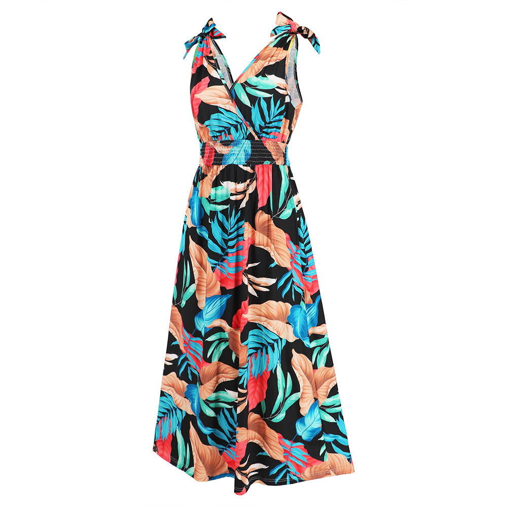 Hawaiian Beach Dress Summer Print Long Skirt Women's Dress - MERGE.DAY.1.FREESTYLE