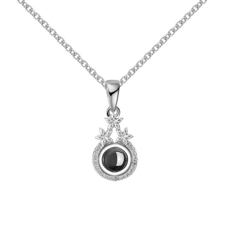 Star Projection Necklace Custom Picture Clavicle Chain - MERGE.DAY.1.FREESTYLE