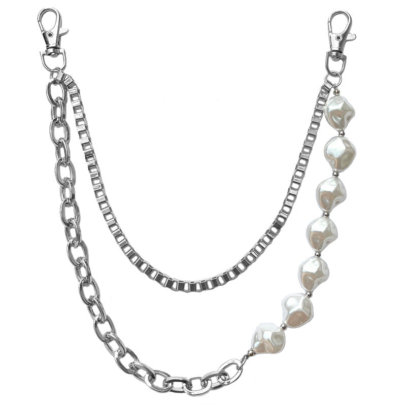Irregular pearl double chain - MERGE.DAY.1.FREESTYLE