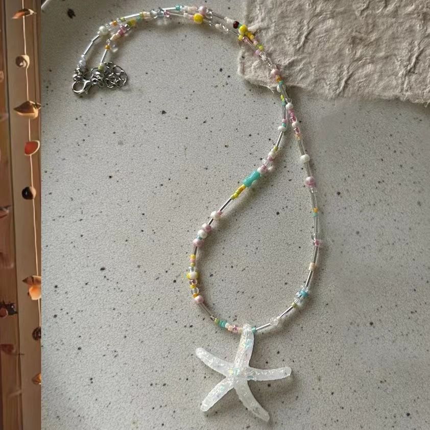starfish necklace fresh dopamine color necklace - MERGE.DAY.1.FREESTYLE