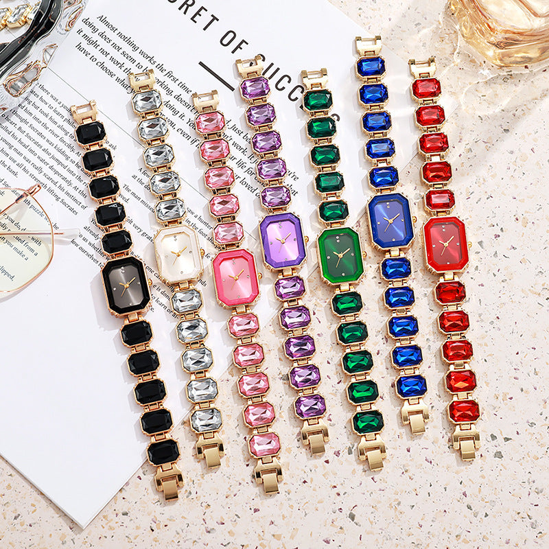 High-value rock candy full diamond watch with great elegance - MERGE.DAY.1.FREESTYLE