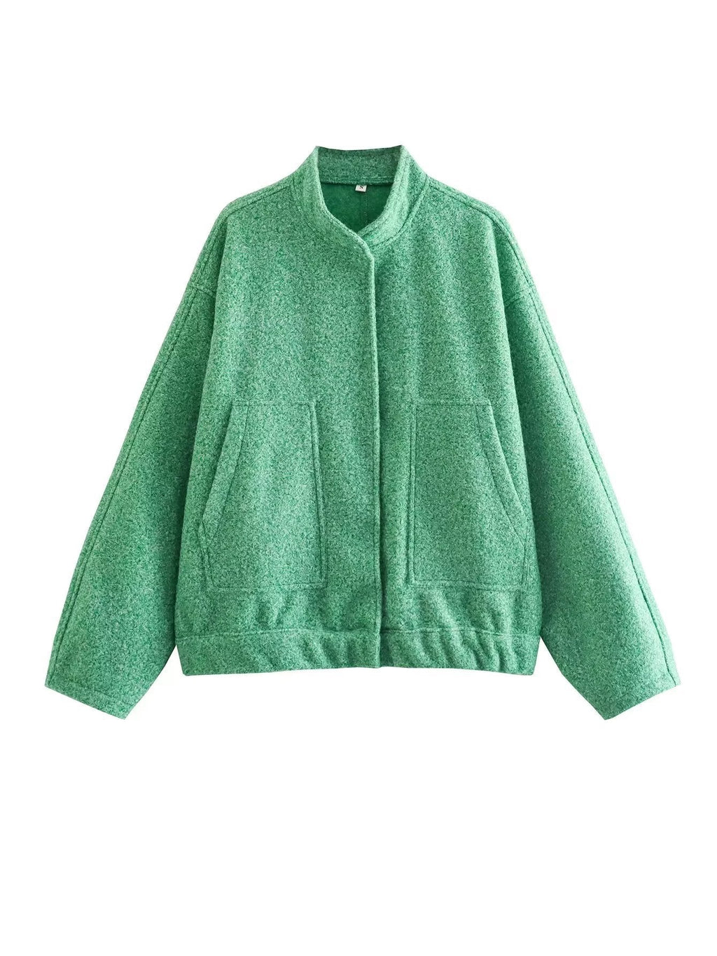 Stand-up collar plain coat - MERGE.DAY.1.FREESTYLE