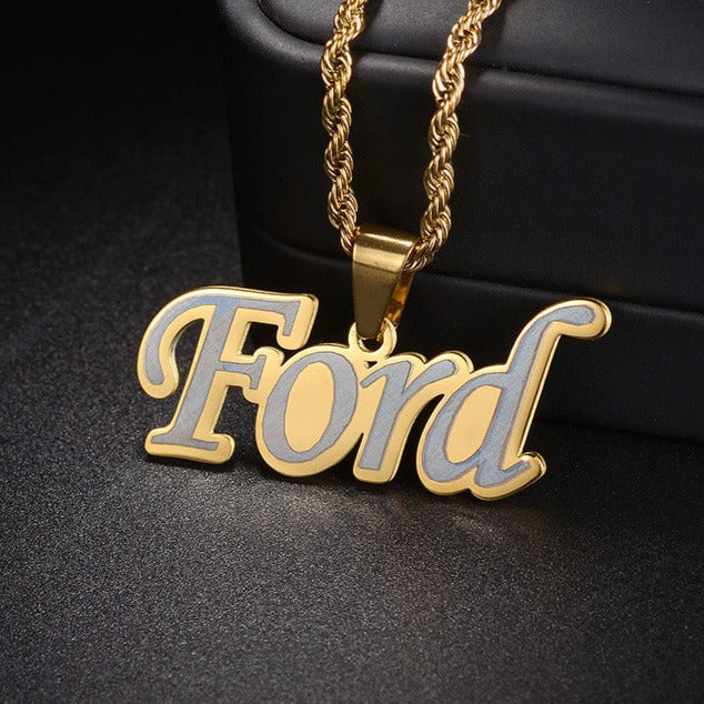 Personalized laser marking hip hop pendant - MERGE.DAY.1.FREESTYLE
