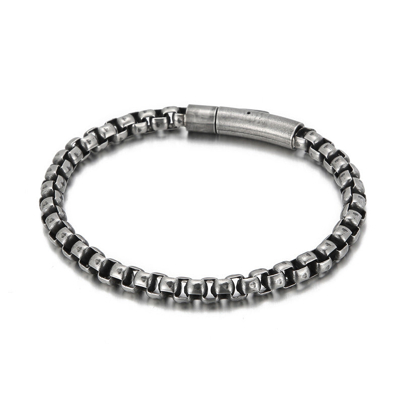 Stainless steel square pearl bracelet - MERGE.DAY.1.FREESTYLE