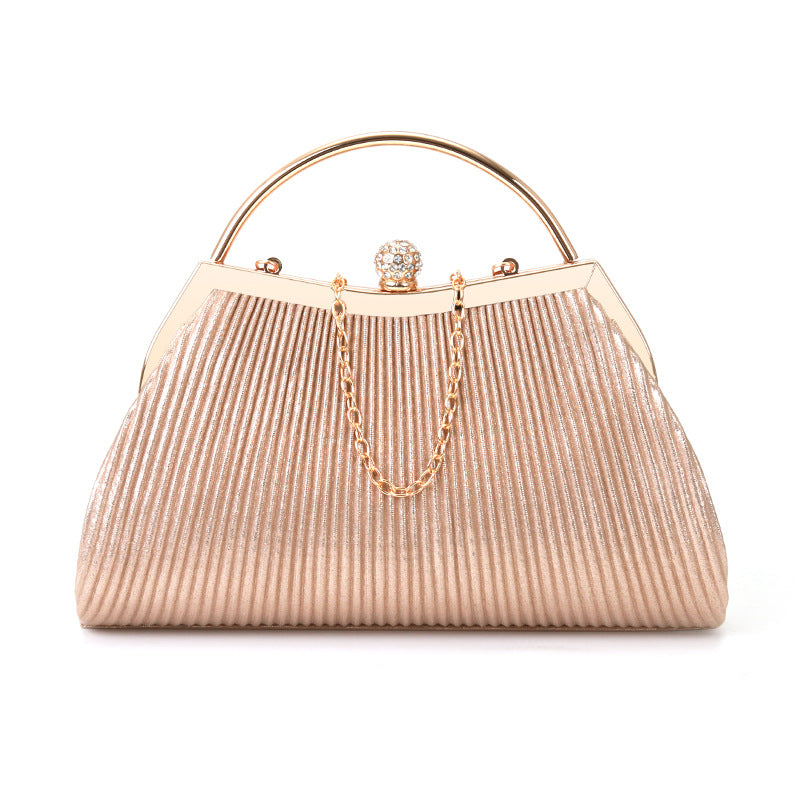 folded metal diamond-studded handbag wedding clutch bag - MERGE.DAY.1.FREESTYLE