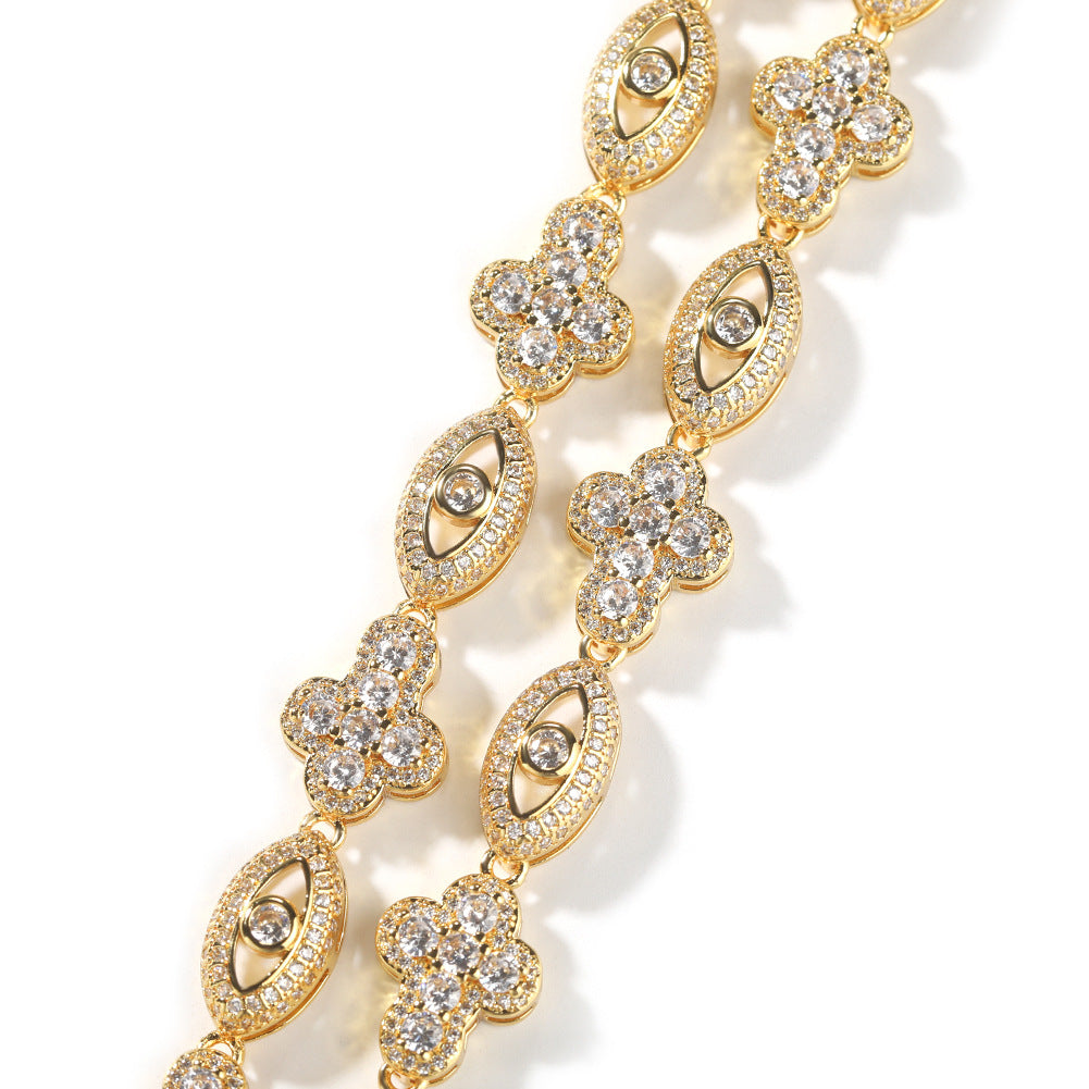Diamond eye cross high-end feeling necklace - MERGE.DAY.1.FREESTYLE