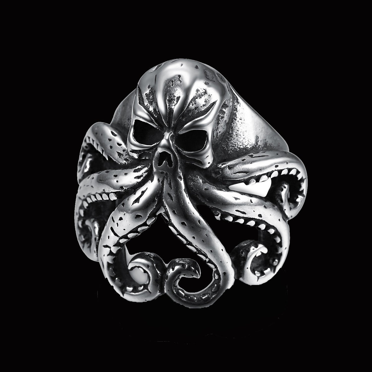 Pirate octopus tentacle punk style ring - MERGE.DAY.1.FREESTYLE