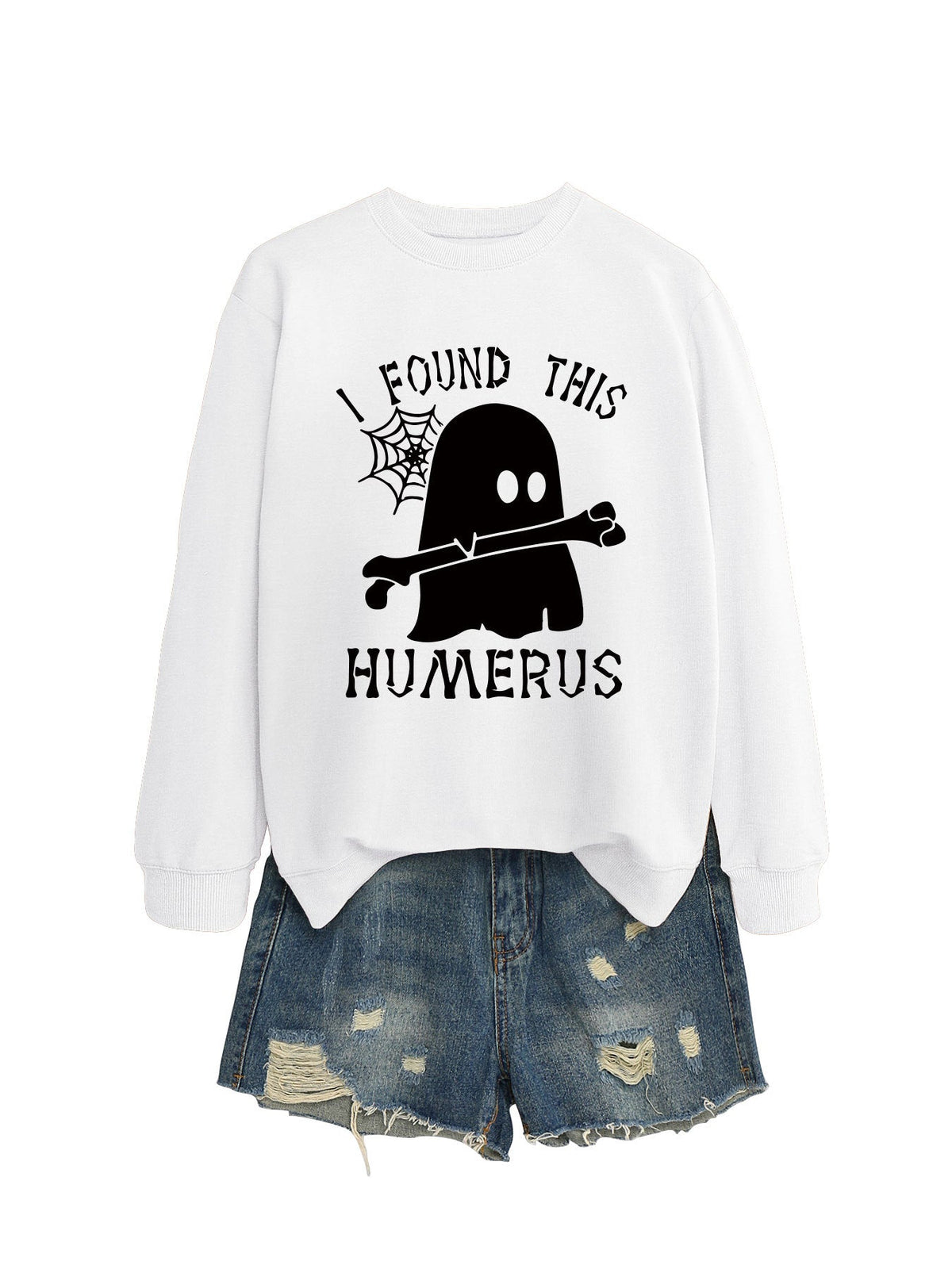 I FOUND THIS HUMERUS round neck loose sweatshirt - MERGE.DAY.1.FREESTYLE
