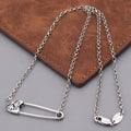 Retro cross pin necklace - MERGE.DAY.1.FREESTYLE